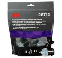 Brushes, Applicators & Guns: 3M 1.2mm/1.3MM 3M26712 Blue Atomizing Head For Gravity Gun 5pk - Image 3