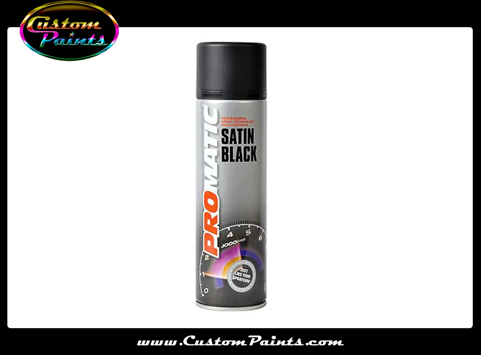 Aerosol: Promatic Black 500ml - Image 3